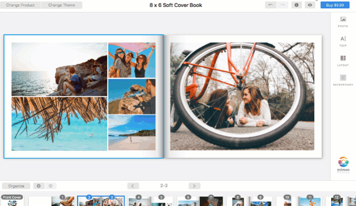 Mimeo photos layout tool