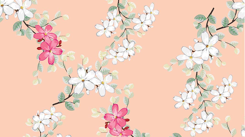 Download a classic and floral free custom Zoom background