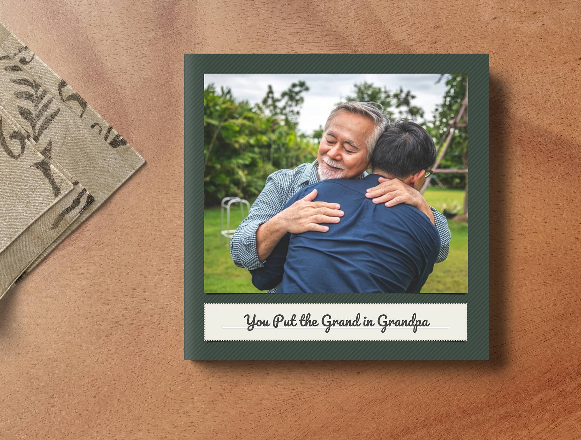 Give him something to cherish with a customized softcover photobook filled with family images