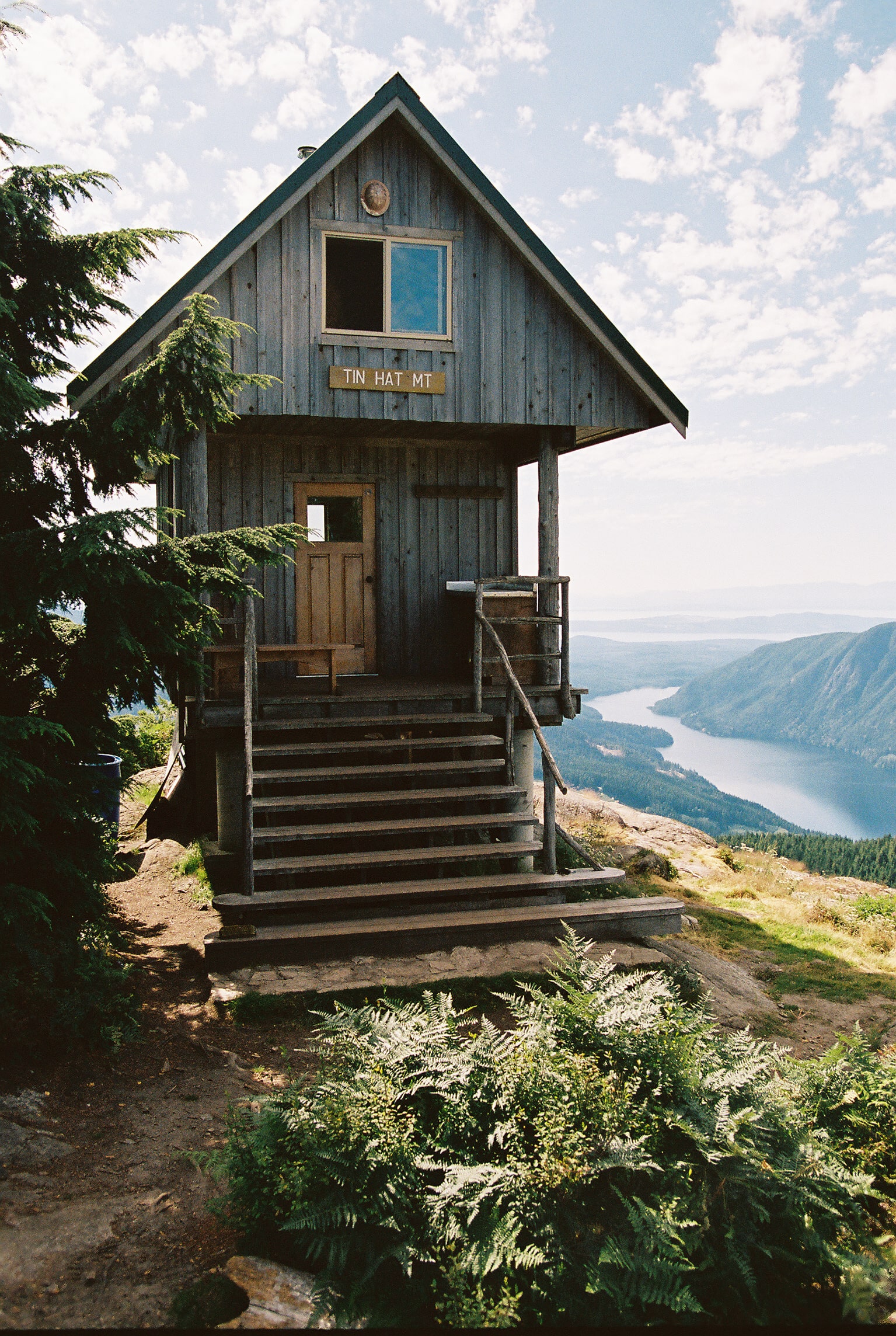 small cabin on top of moutain