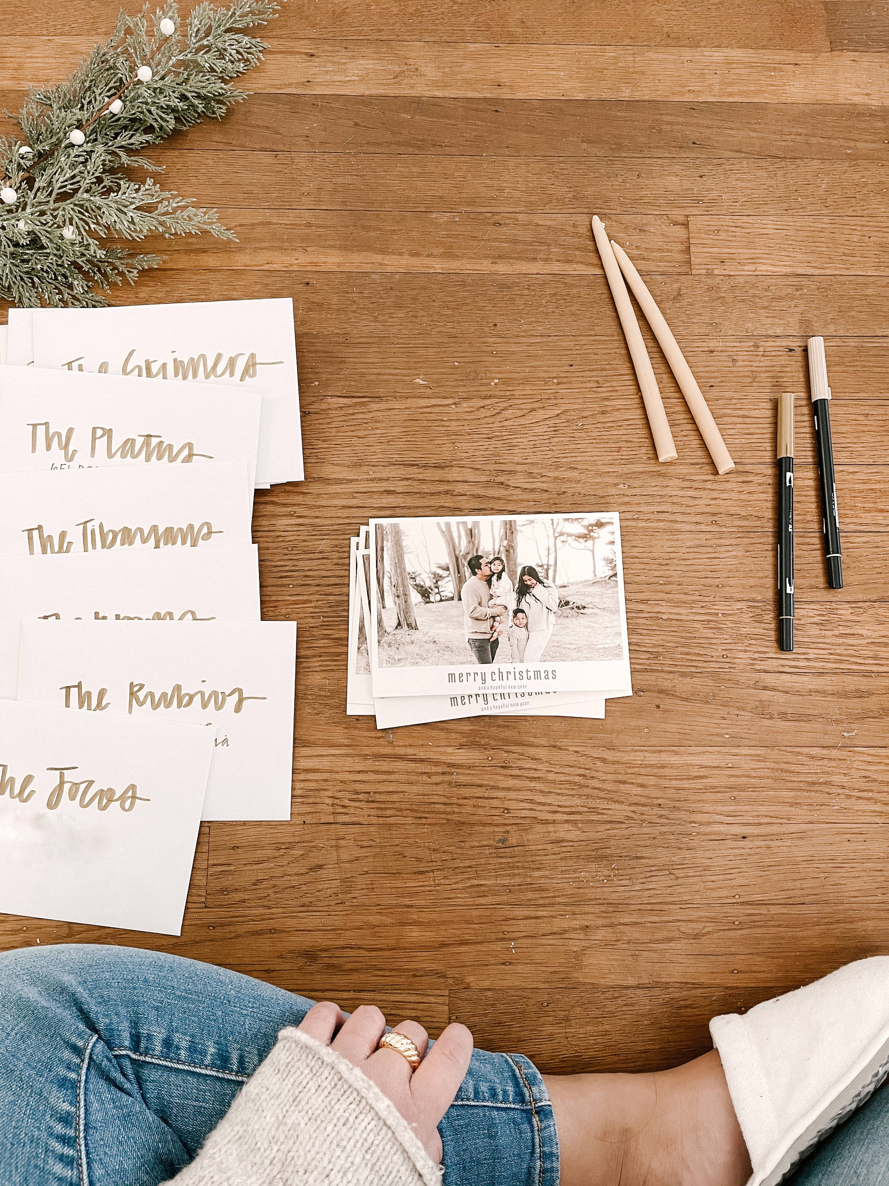 Write a custom message on your personalized greeting cards