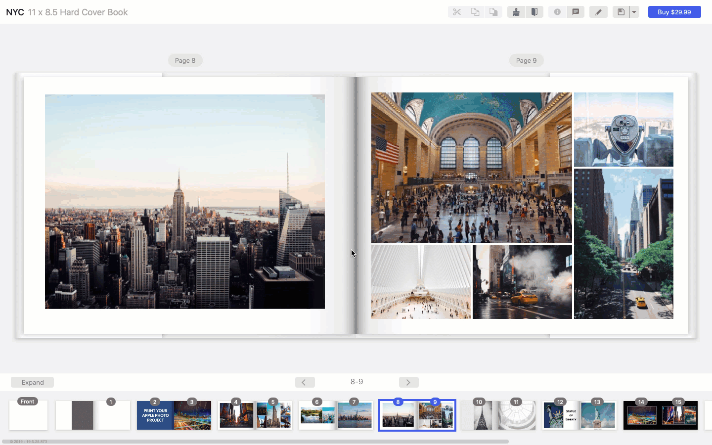 export Apple photo project as a PDF