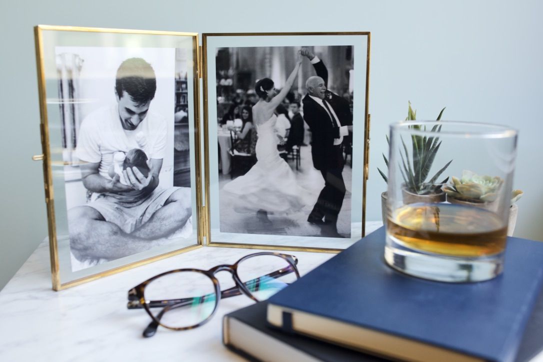 Take your favorite daddy-daughter moments and put them into a frame for a Valentine's Day gift from the family