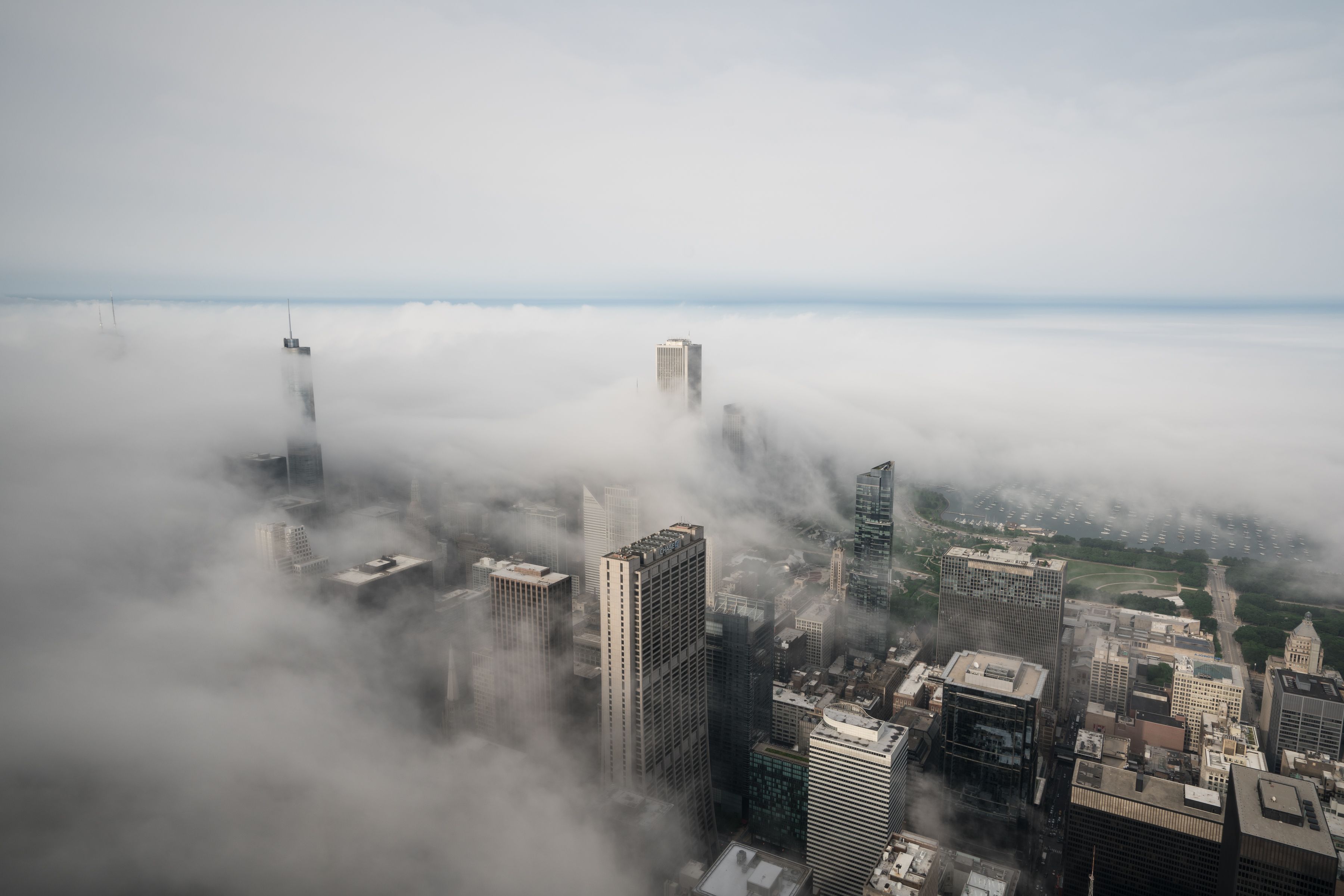Tatyana Perreault captures the fog grazing the Chicago skyscrapers