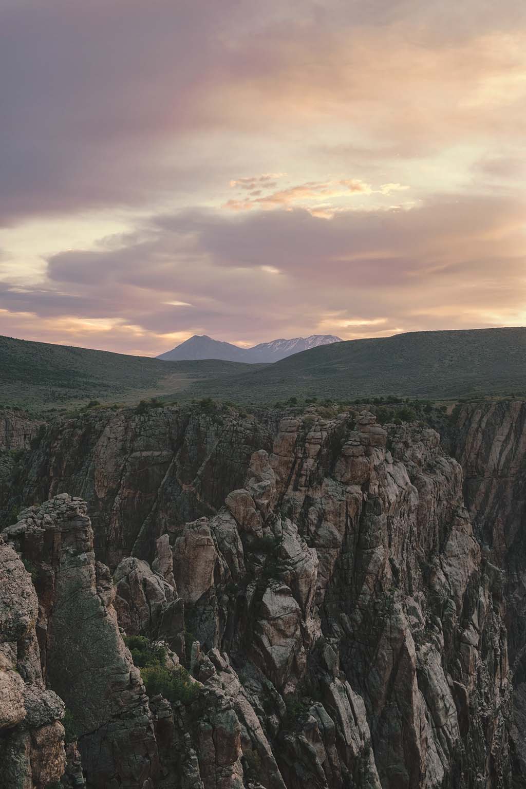 Rocky mountains in nature