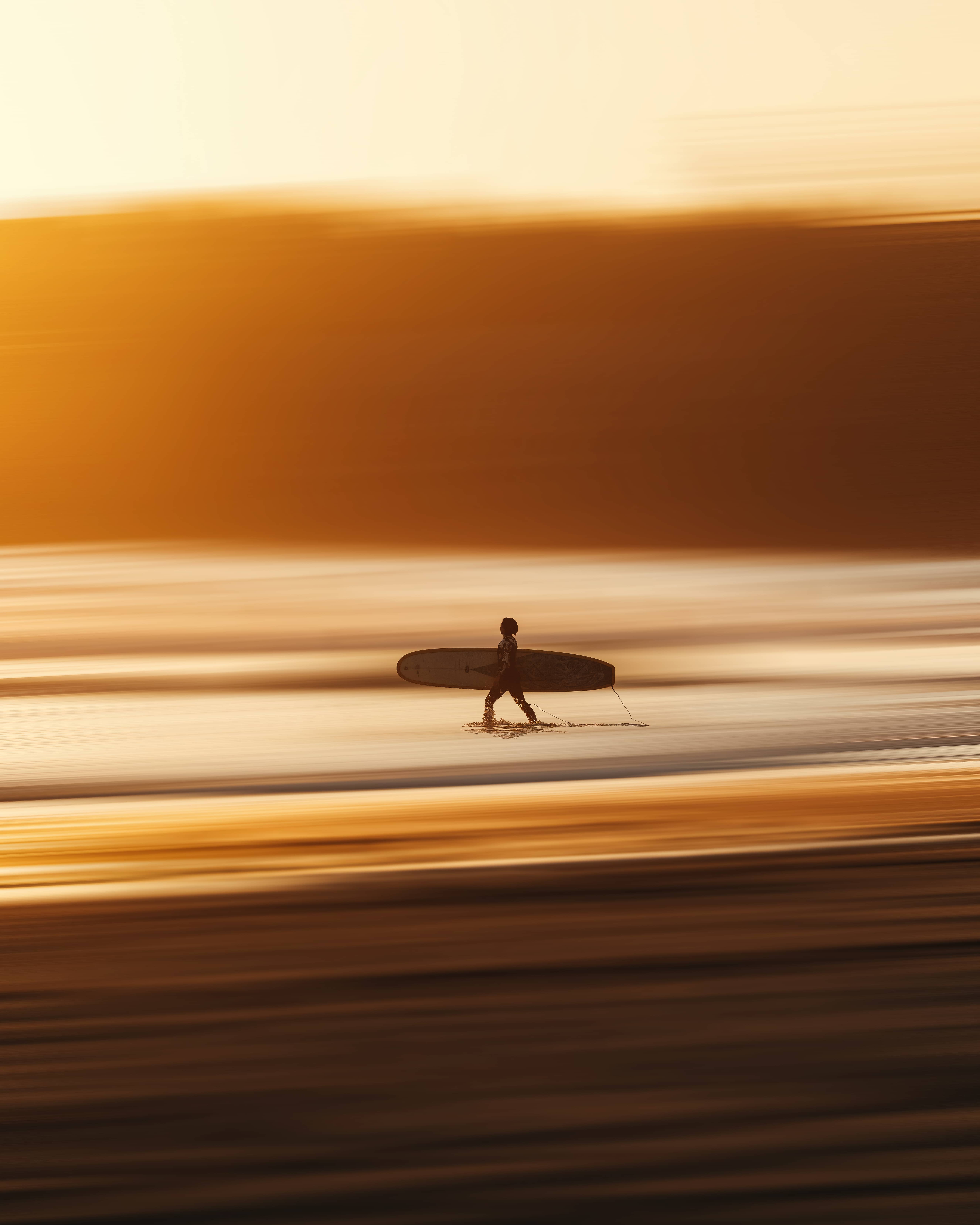 surfer in the sun