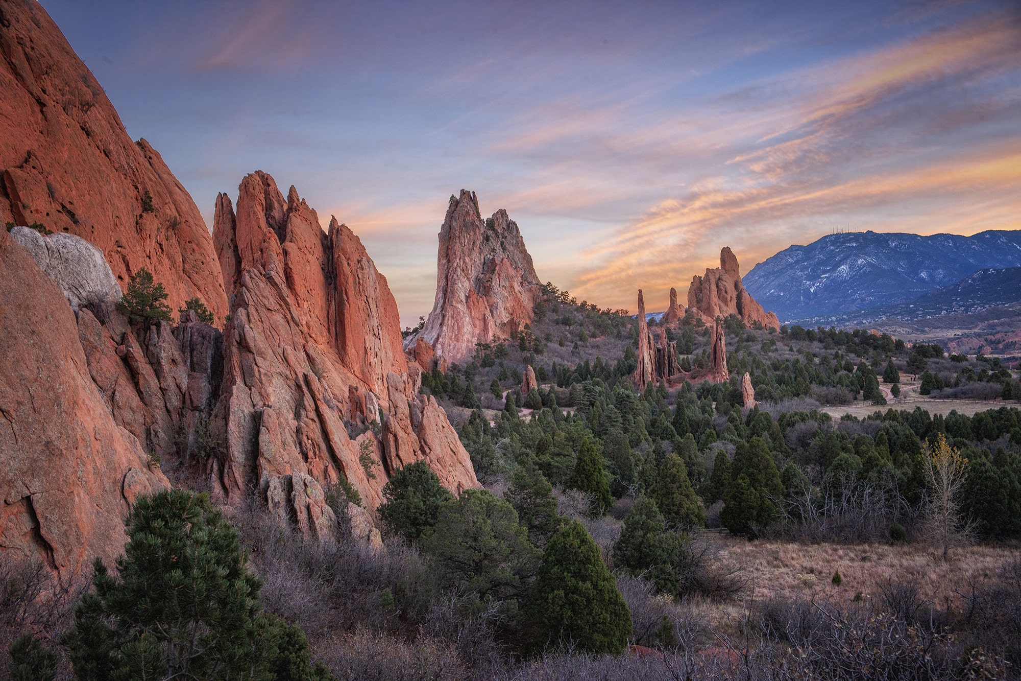 Rock formations at Garden of the Gods