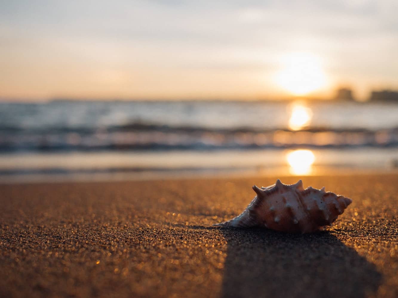 Select a focal point, like a shell or beach chair, when improving your beach photography