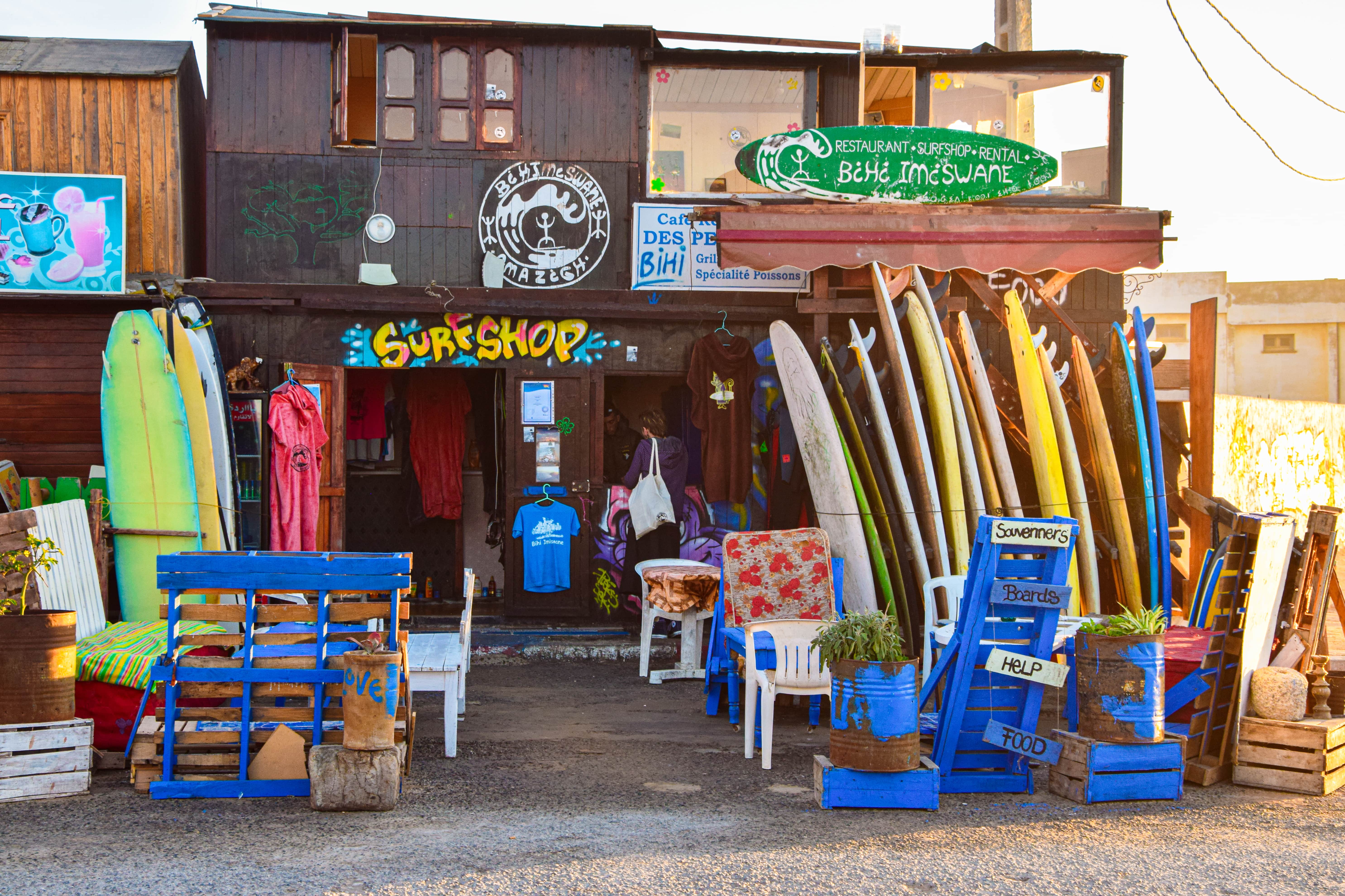 surfing shop in morocco