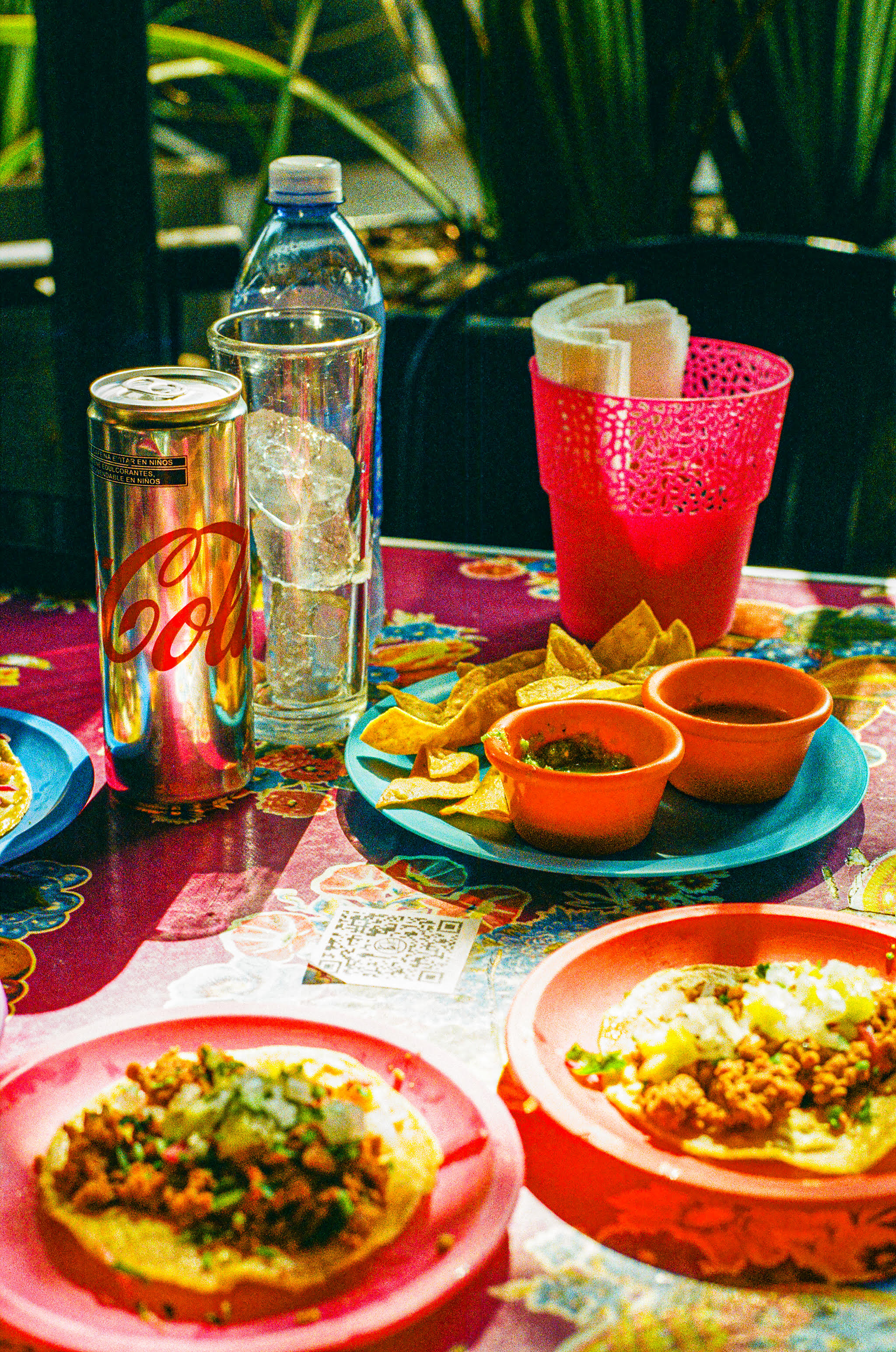 taco, diet coke and food from mexico city