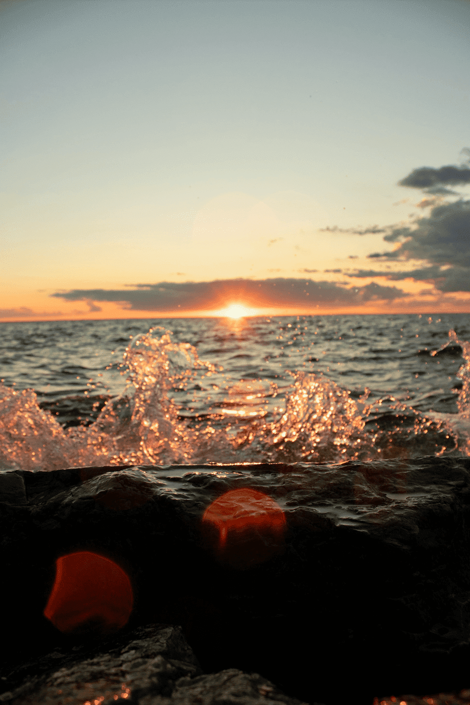 sunlight on beach